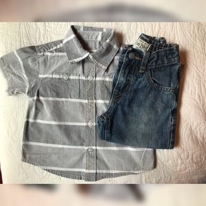Baby boy shirt and pant set